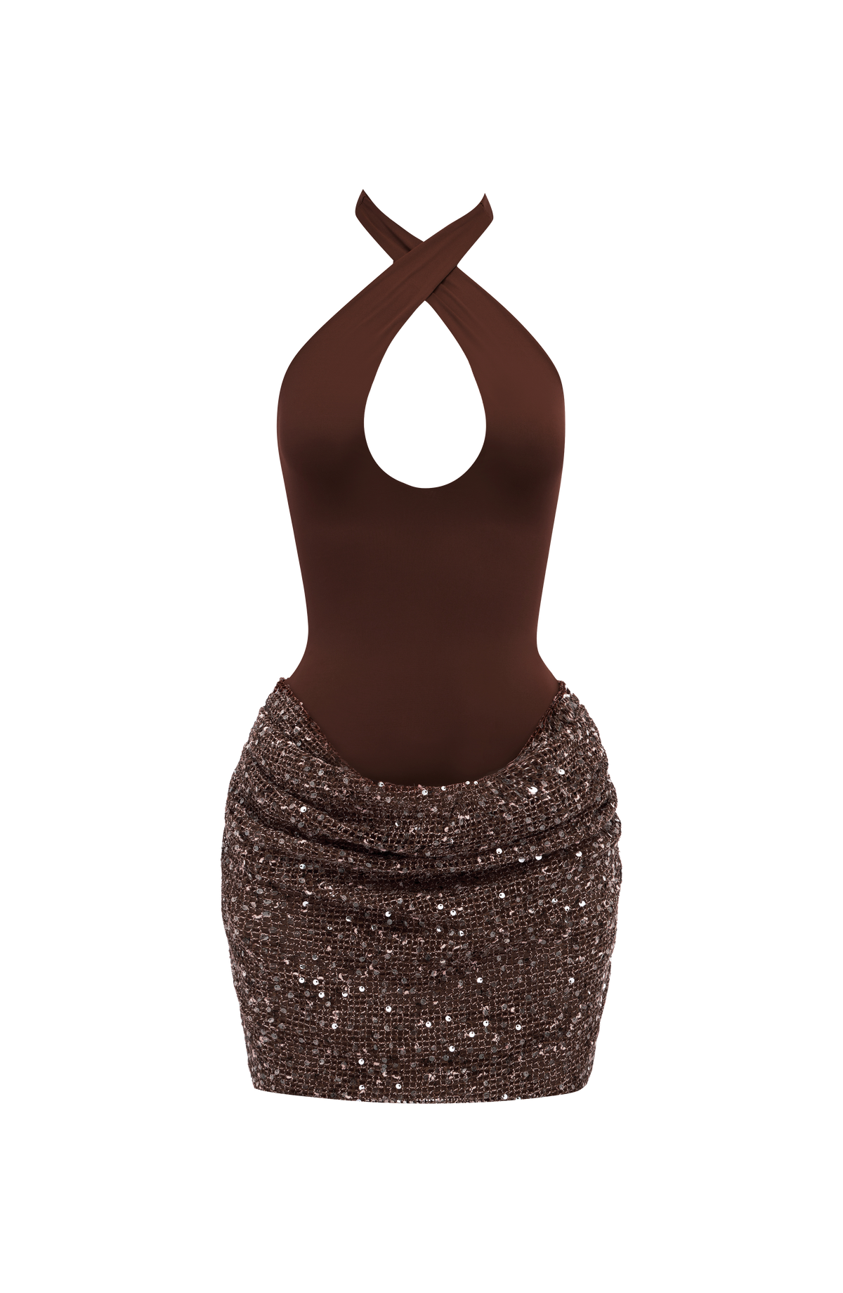 Minivestido Plum Brown
