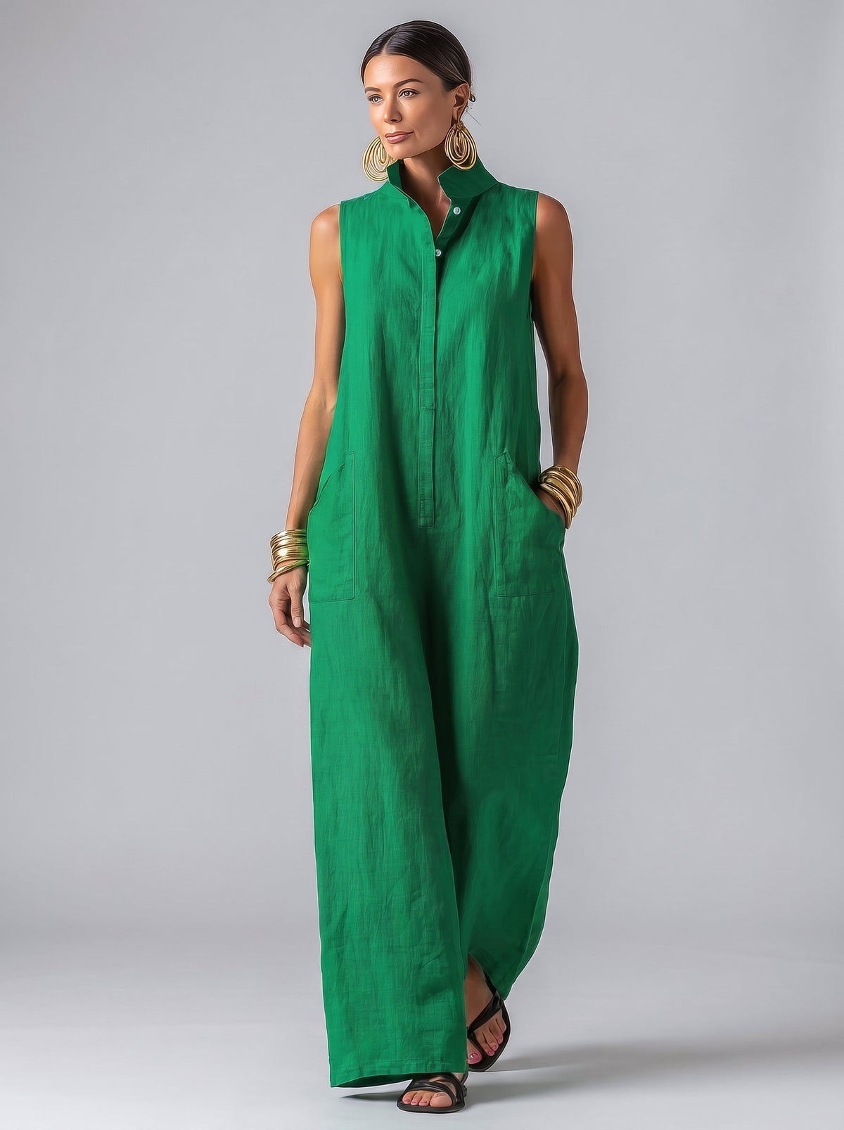 Mono Elegante de Lino y Algodón