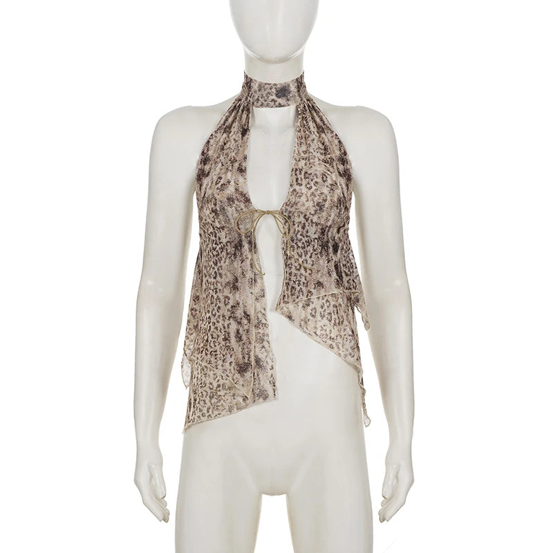 Top Vintage Leopardo