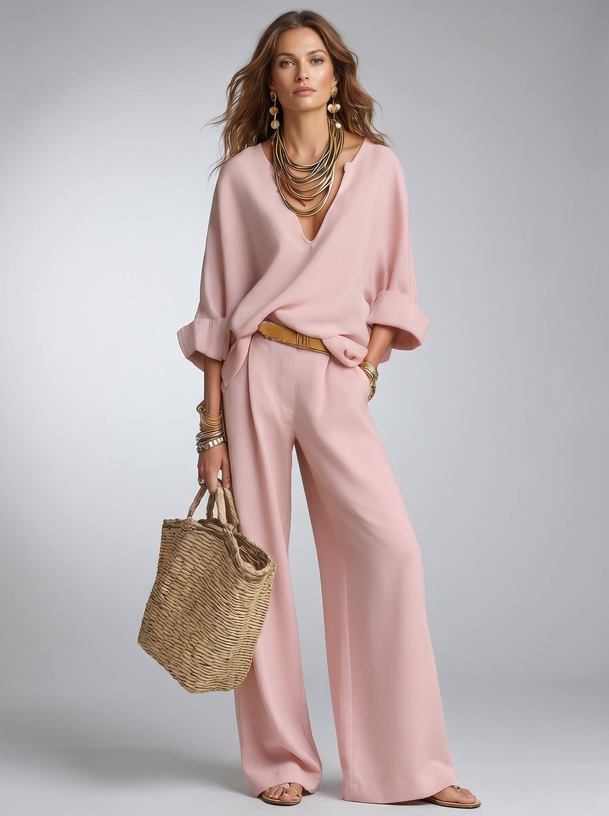 Conjunto Elegante en V