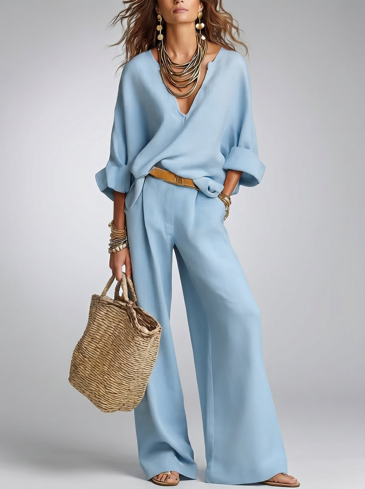 Conjunto Elegante en V