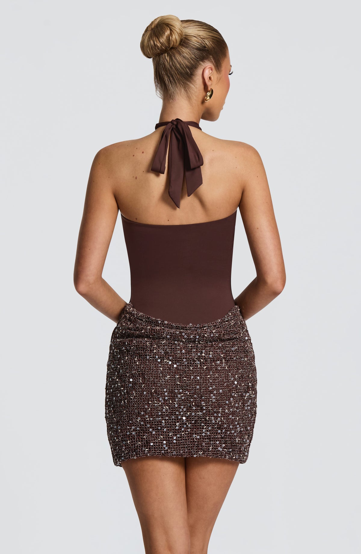 Minivestido Plum Brown